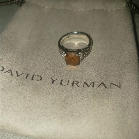 David Yurman citrine and Diamond Petite Wheaton - Picture 1 of 7